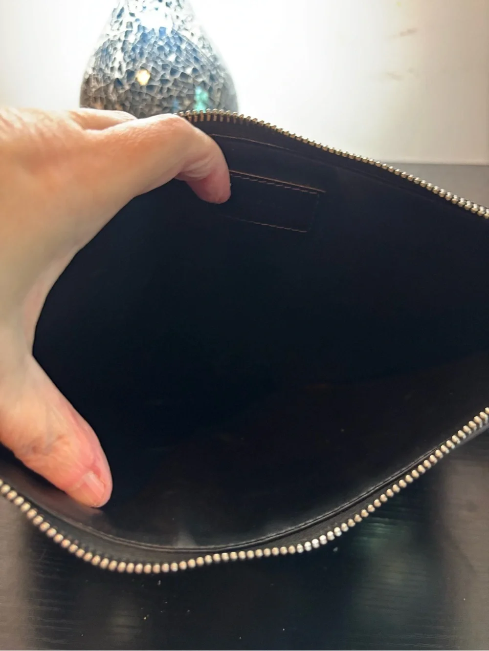 Authentic Givenchy Black Leather Star Clutch – Excellent Condition – Rare